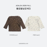 ［azalea］Floral boatneck tee (baby & kids)