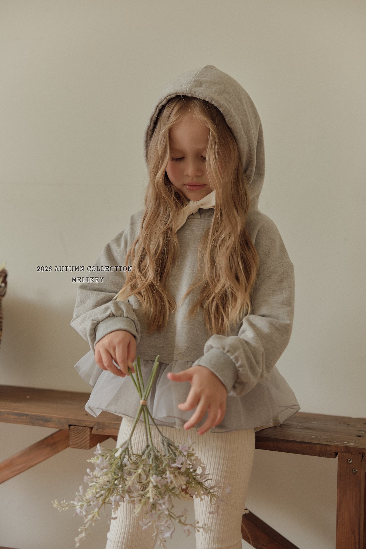 ［Melikey］Chacha frill hoodie