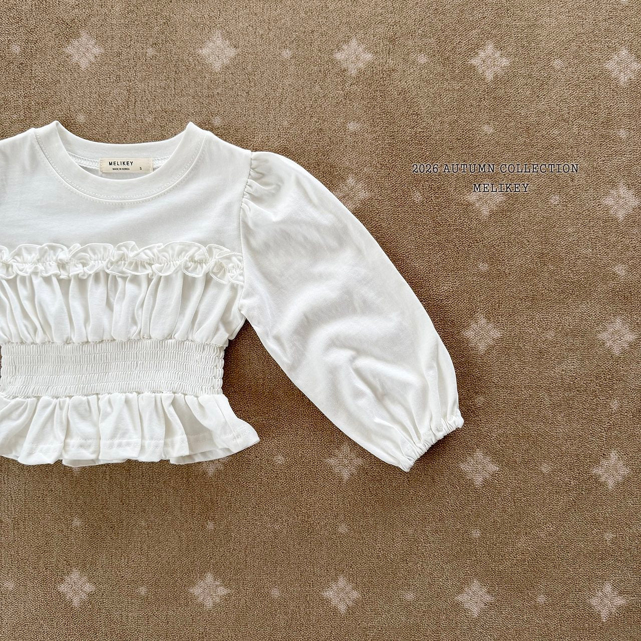 ［Melikey］Smock frill tee