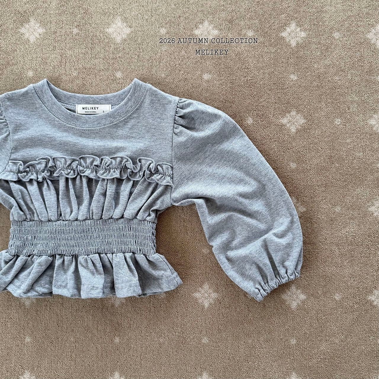 ［Melikey］Smock frill tee