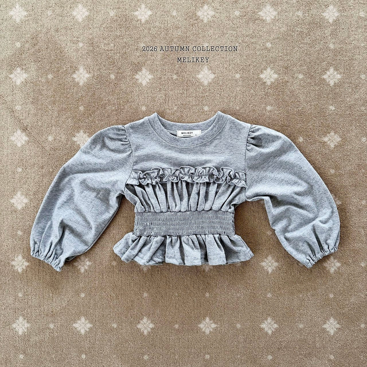 ［Melikey］Smock frill tee