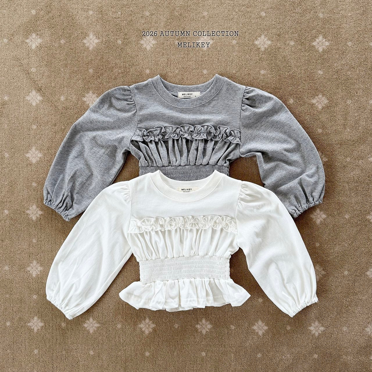 ［Melikey］Smock frill tee