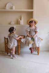 ［OREN］Noye check smock one-piece
