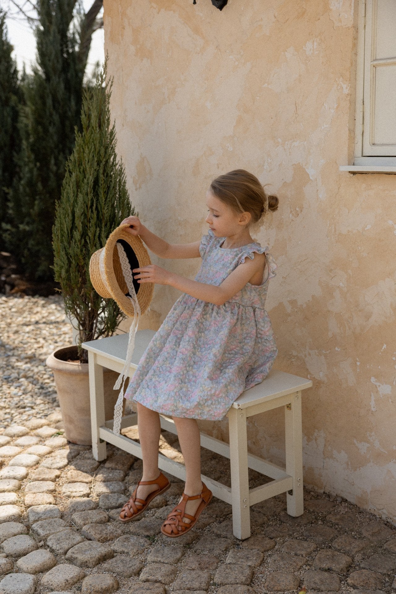 ［perrobebe］Chloe flower one-piece