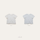 ［melmel］Flower rib tee