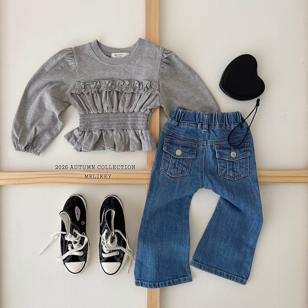 ［Melikey］Smock frill tee