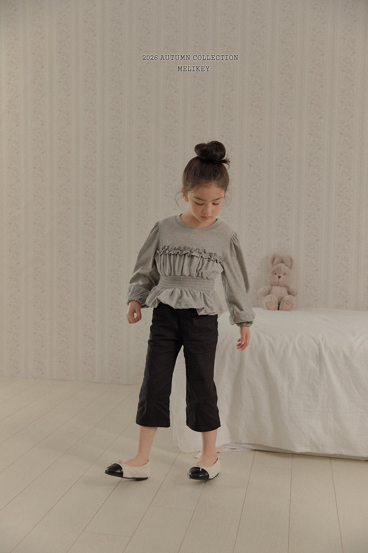 ［Melikey］Smock frill tee