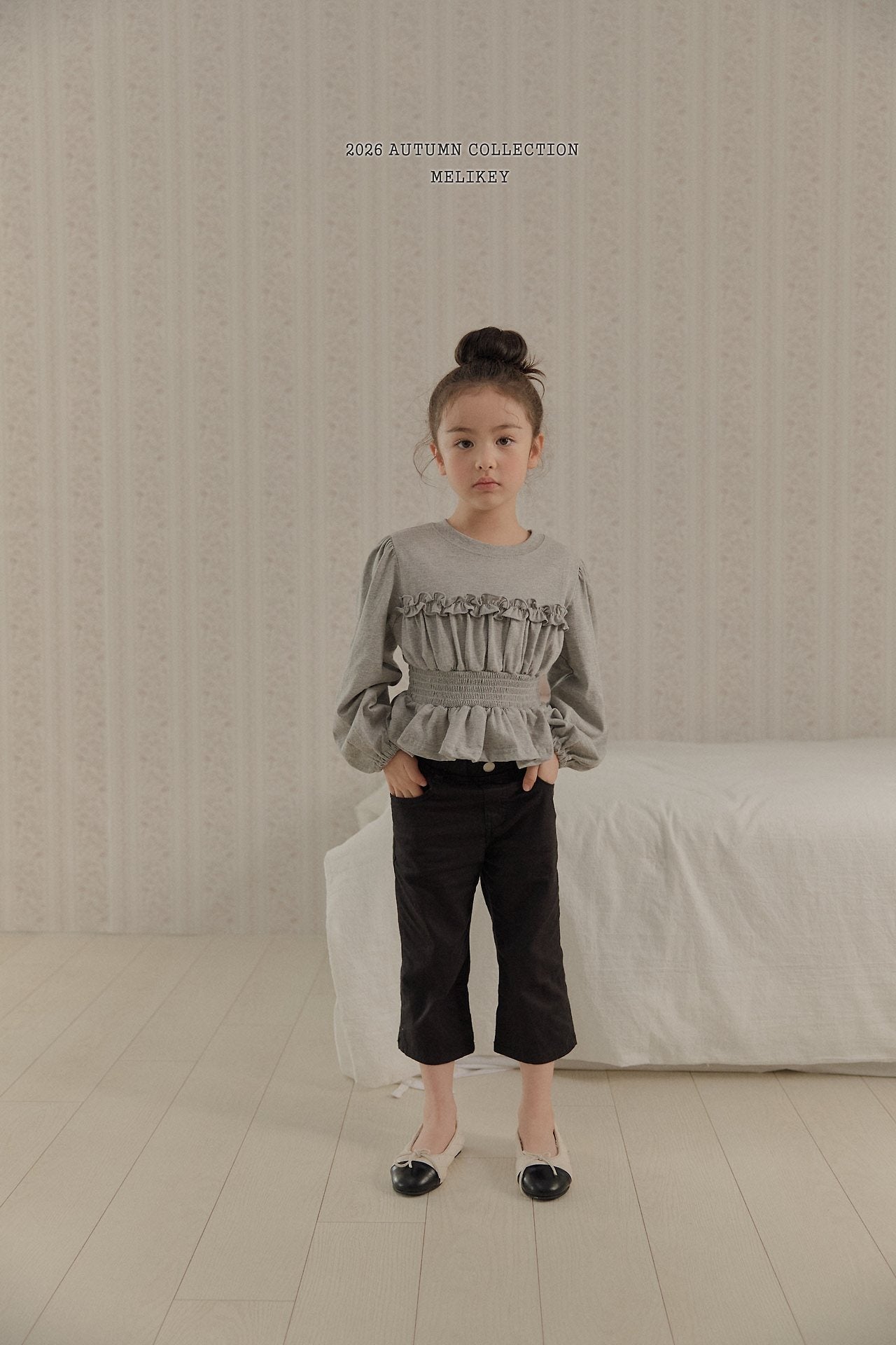 ［Melikey］Smock frill tee