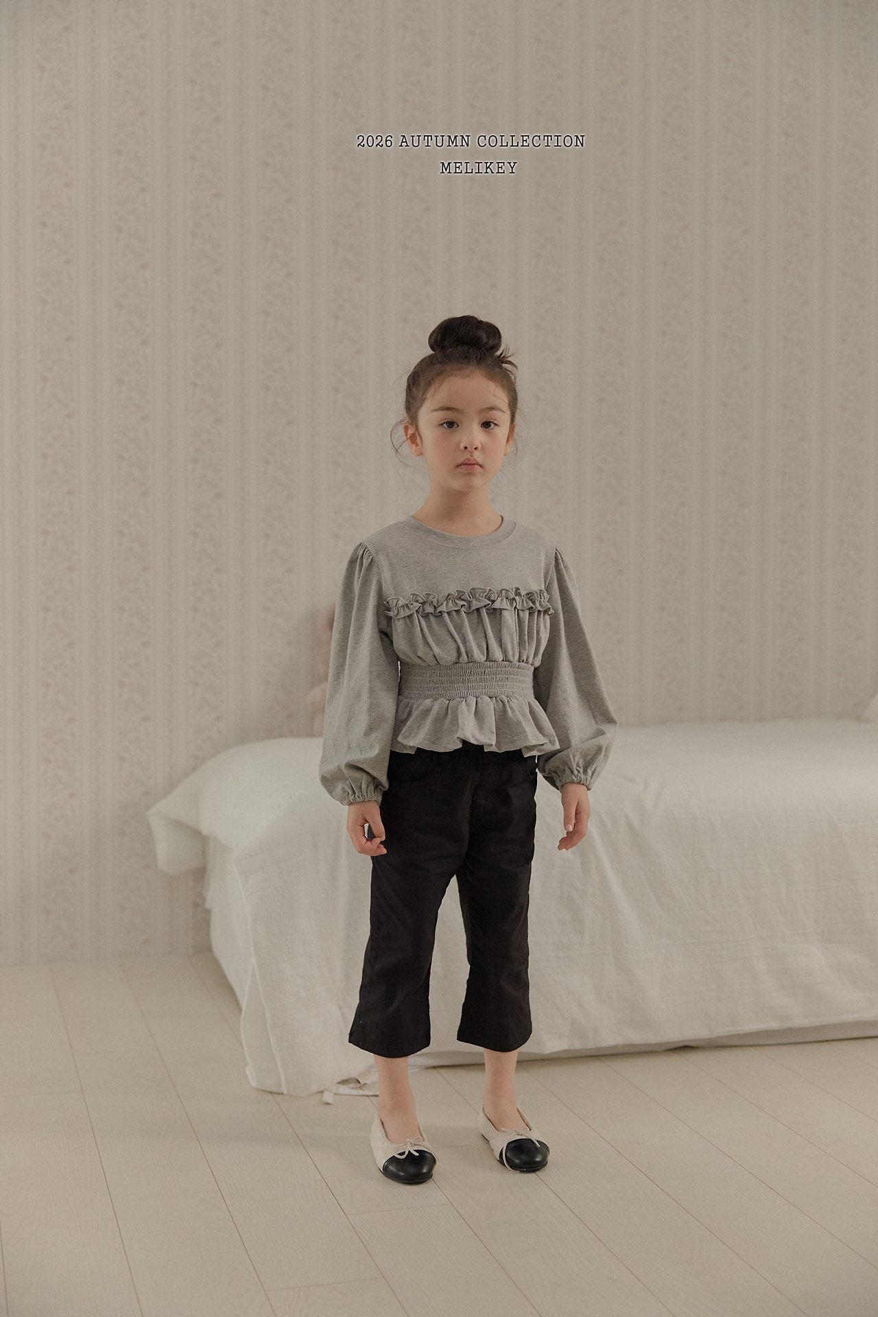 ［Melikey］Smock frill tee