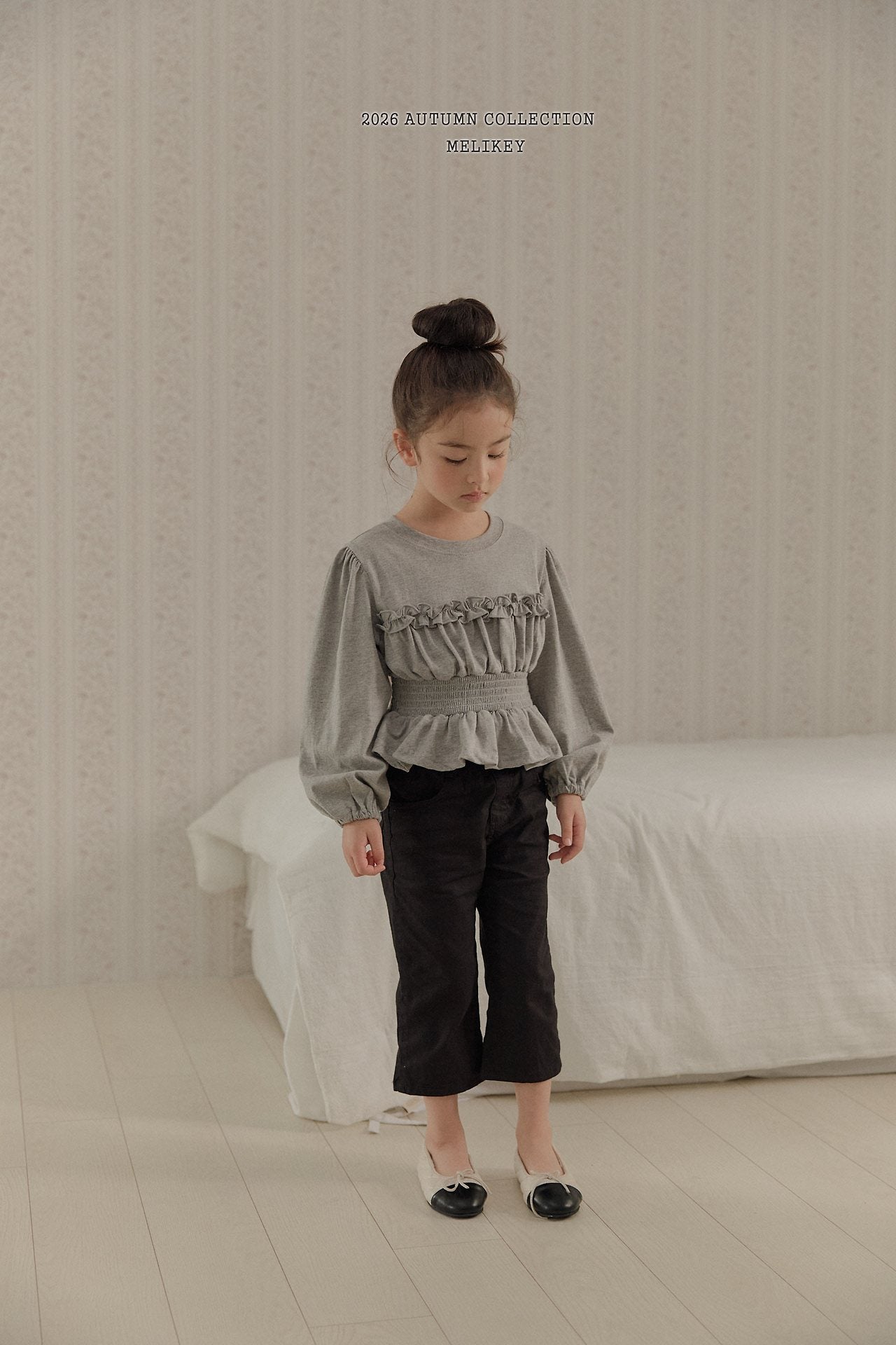 ［Melikey］Smock frill tee
