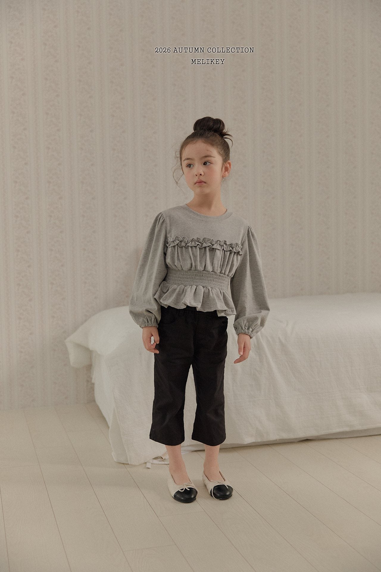 ［Melikey］Smock frill tee