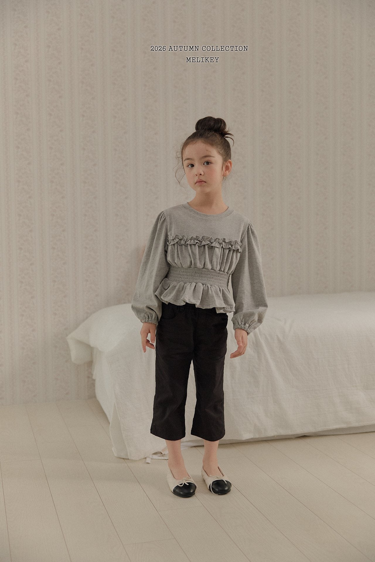 ［Melikey］Smock frill tee