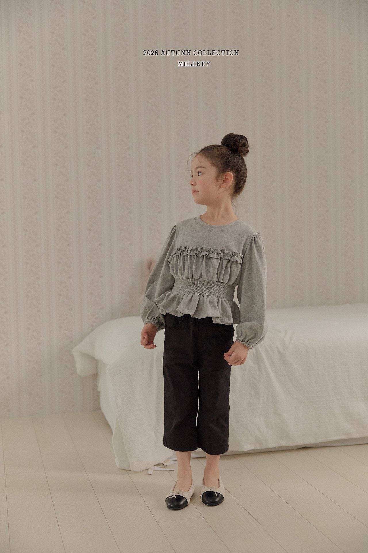 ［Melikey］Smock frill tee