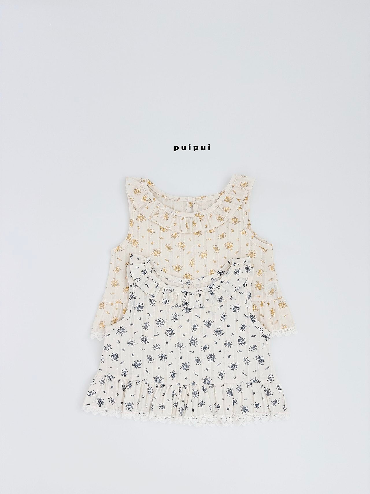 ［puipui］Cotton flower blouse