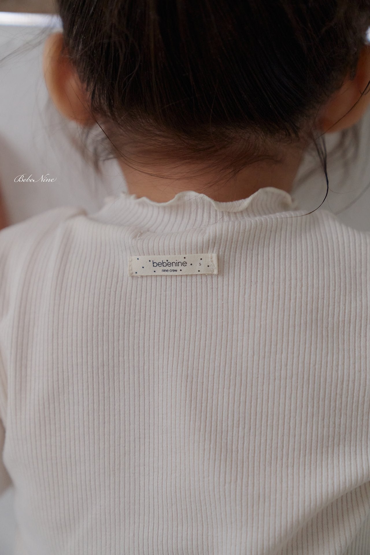 ［bebenine］Soft Ruffle Rib Tee