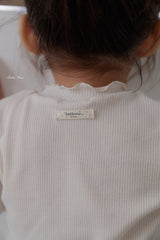 ［bebenine］Soft Ruffle Rib Tee