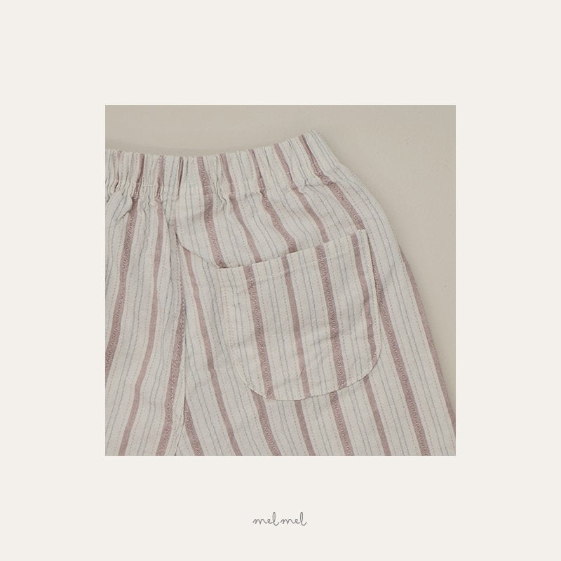 ［melmel］Multi stripe pants