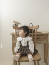 ［mimi market］Rona chek supender skirt