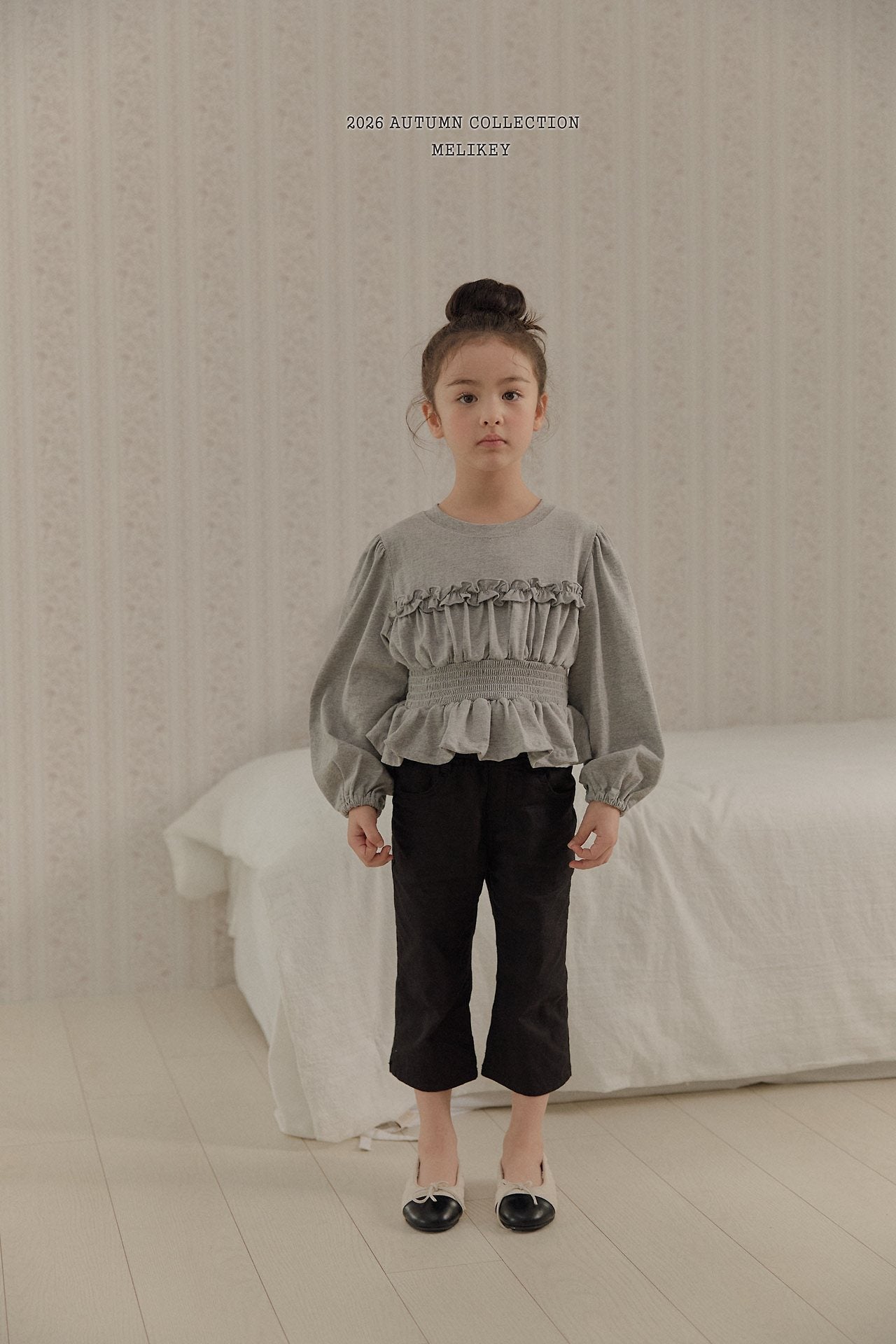 ［Melikey］Smock frill tee