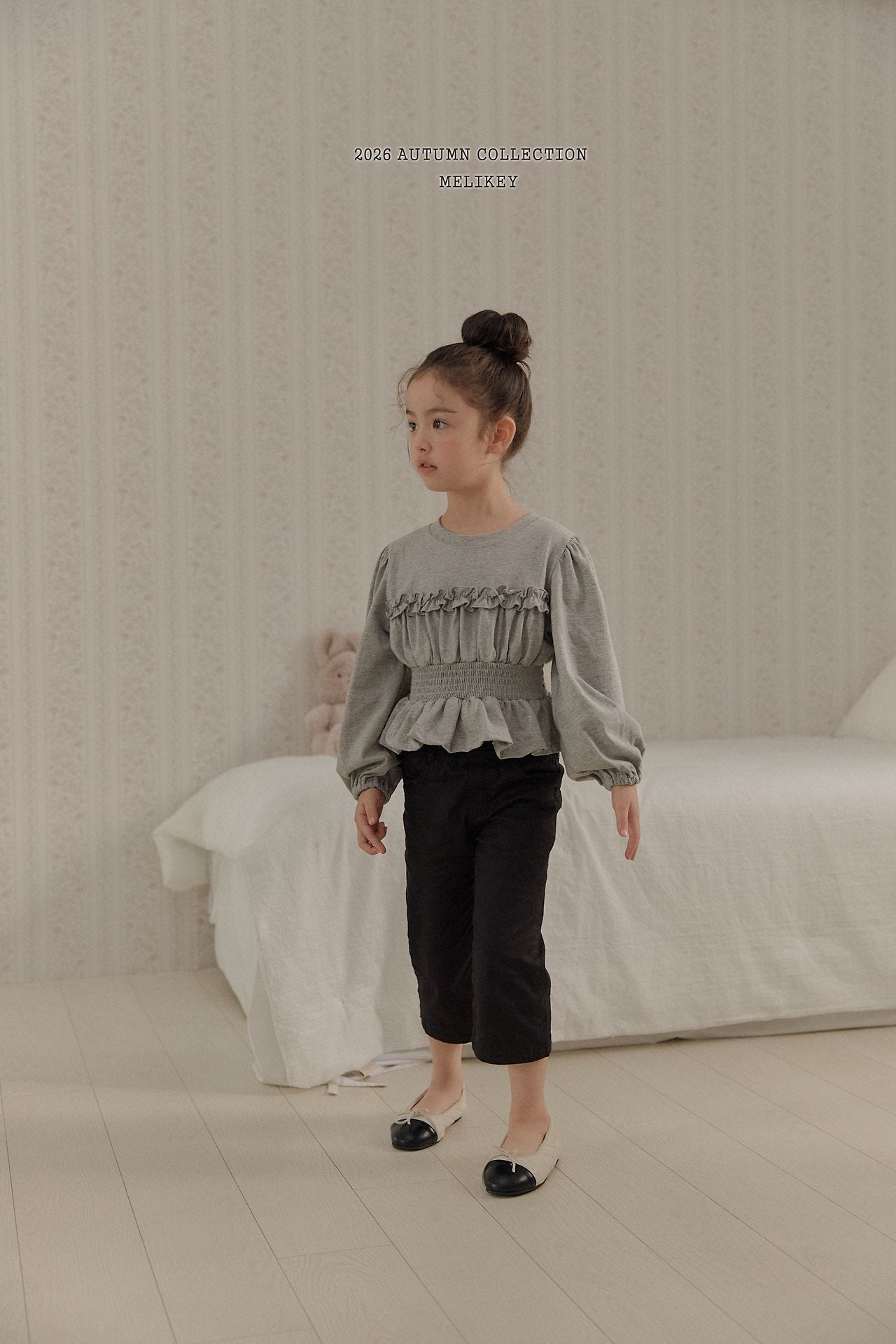 ［Melikey］Smock frill tee