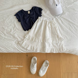 ［ninibello］Mellow eyelet tee