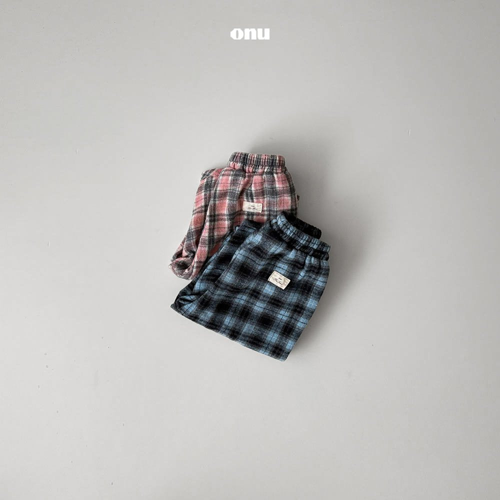 ［onu］Check warm pants