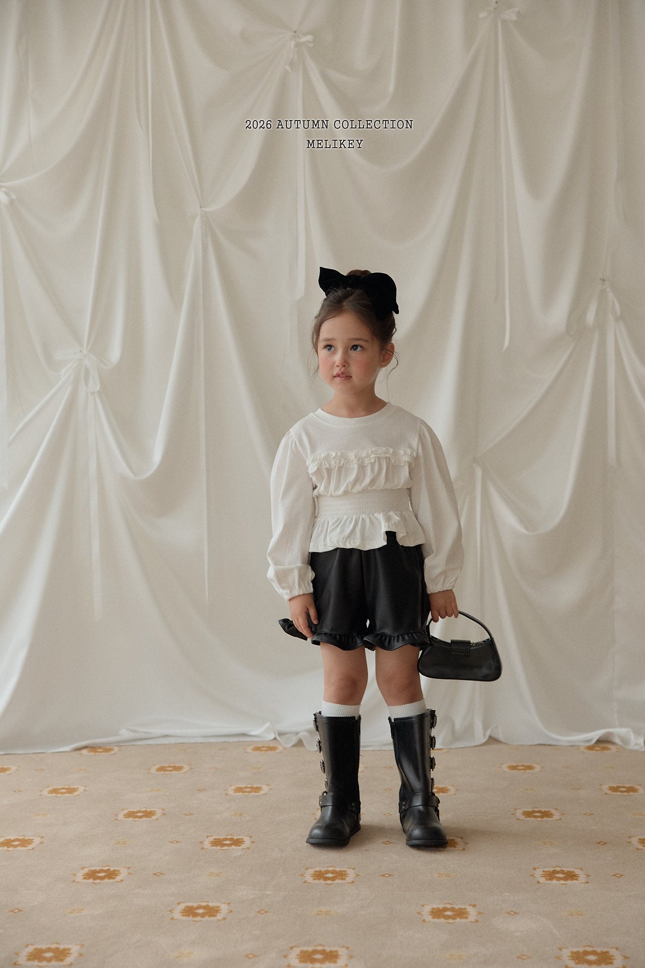 ［Melikey］Smock frill tee