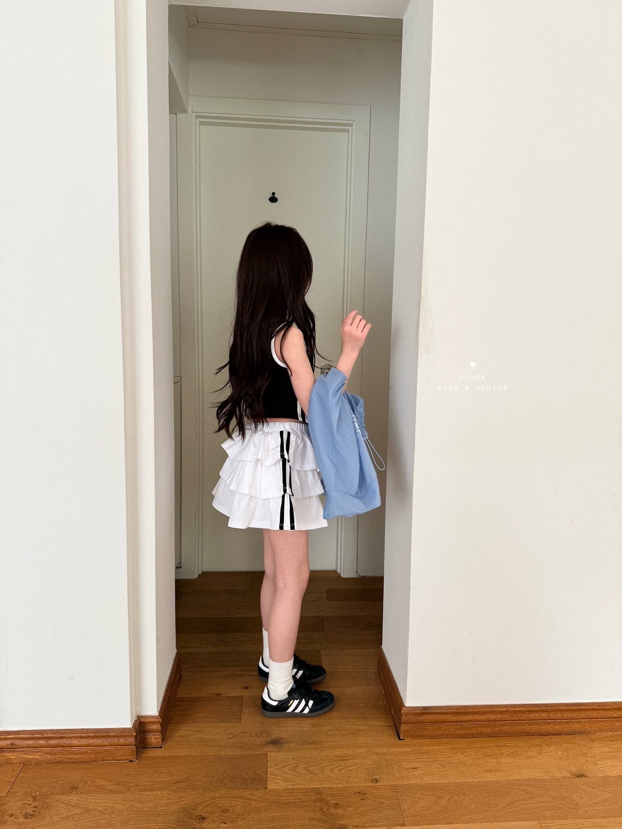 ［comma］Line cancan skirt