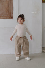 ［bebenine］Soft Ruffle Rib Tee