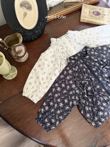 ［marron］Ribbon flower windbreaker