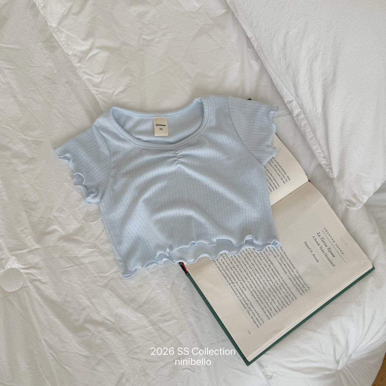 ［ninibello］Mellow eyelet tee