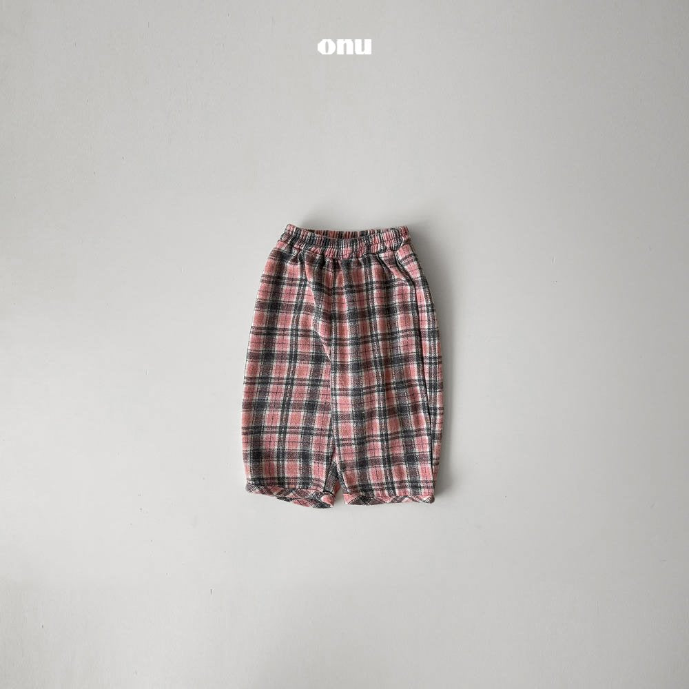 ［onu］Check warm pants
