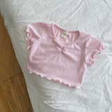 ［ninibello］Mellow eyelet tee