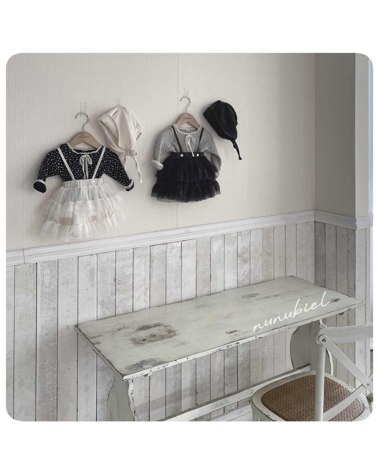 ［nunubiel］Mesh suupender skirt (baby)