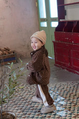 ［onu］Dot fleece jumper