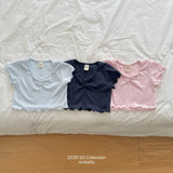 ［ninibello］Mellow eyelet tee