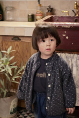 ［onu］Dot fleece jumper