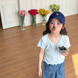 ［ninibello］Mellow eyelet tee