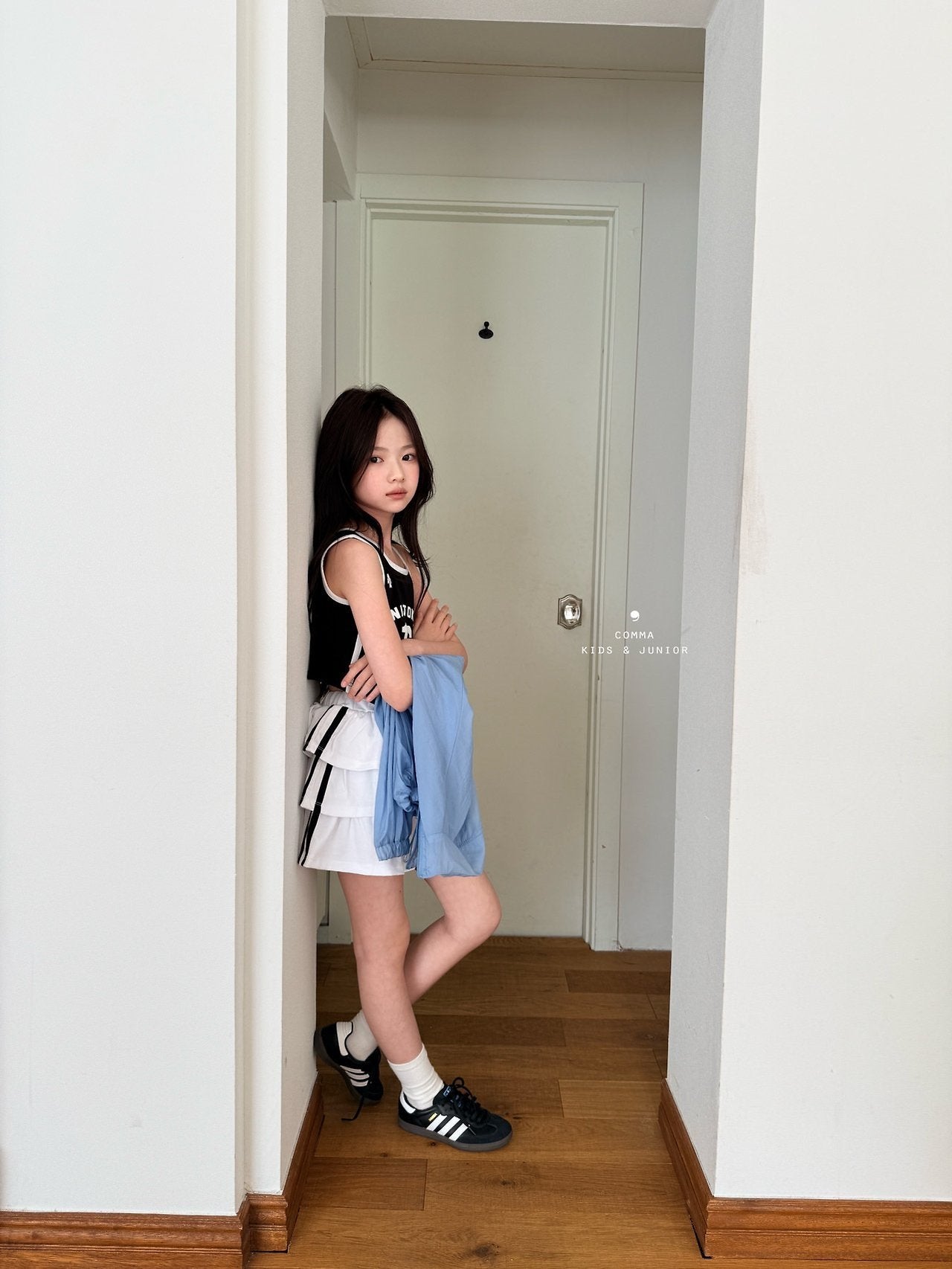 ［comma］Line cancan skirt