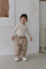 ［bebenine］Soft Ruffle Rib Tee