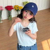 ［ninibello］Mellow eyelet tee
