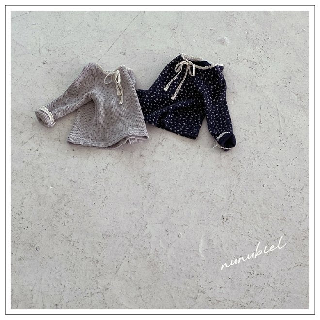 ［nunubiel］Floral ribbon tee (kids)