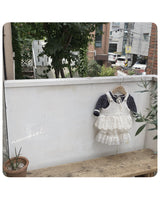 ［nunubiel］Floral ribbon tee (baby)