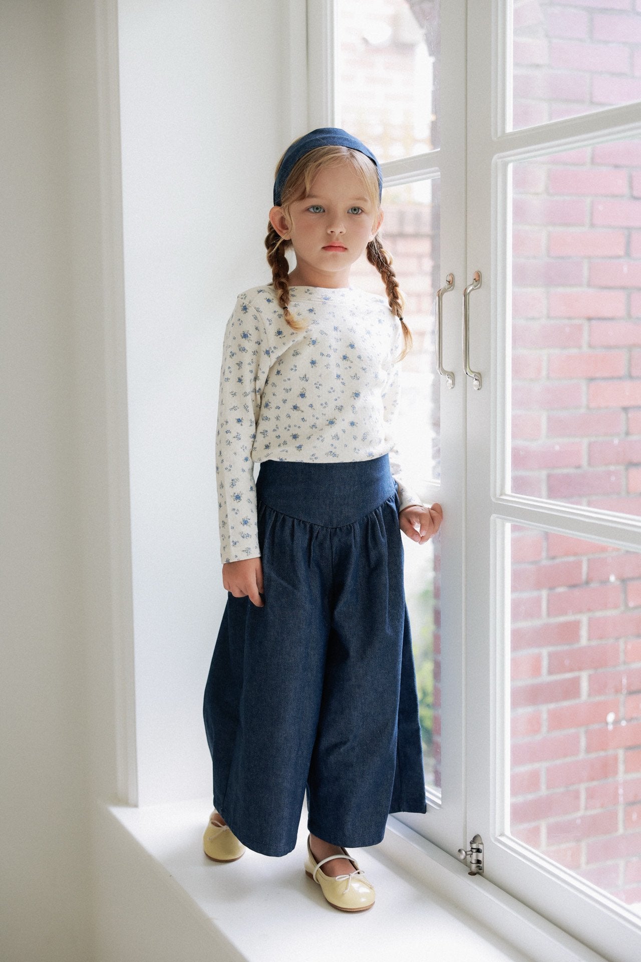 ［azalea］Floral boatneck tee (baby & kids)