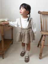 ［mimi market］Rona chek supender skirt