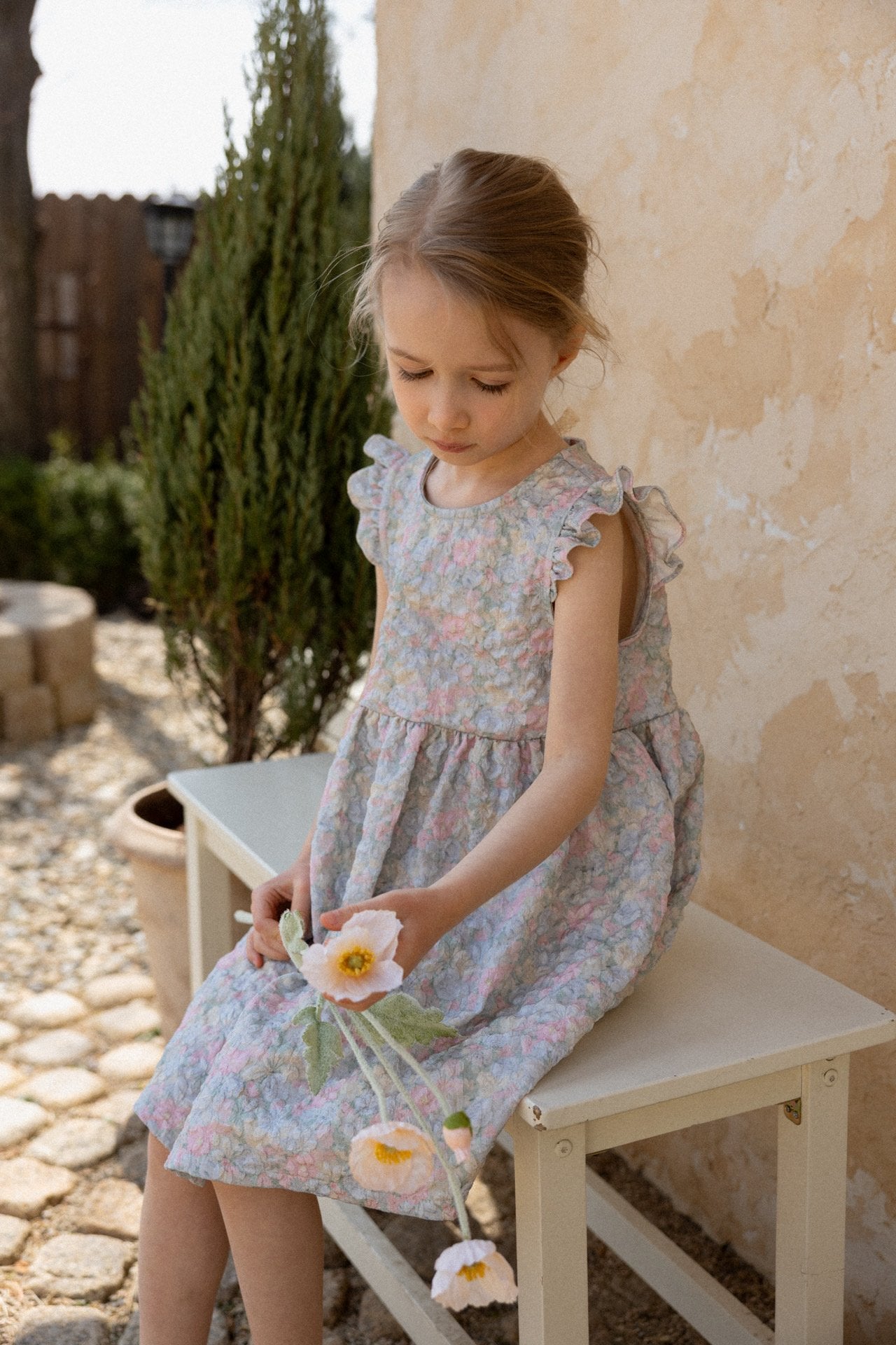 ［perrobebe］Chloe flower one-piece