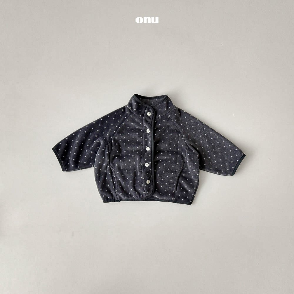 ［onu］Dot fleece jumper