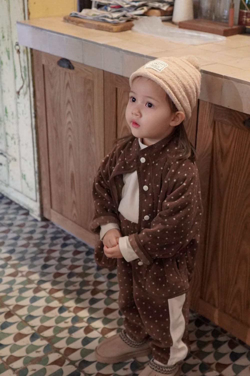 ［onu］Line dot jogger pants