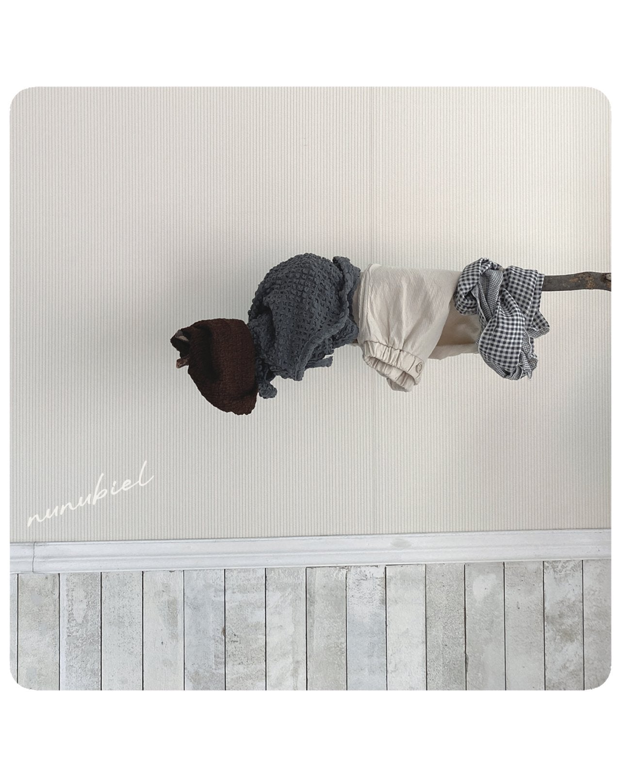［nunubiel］Check scarf