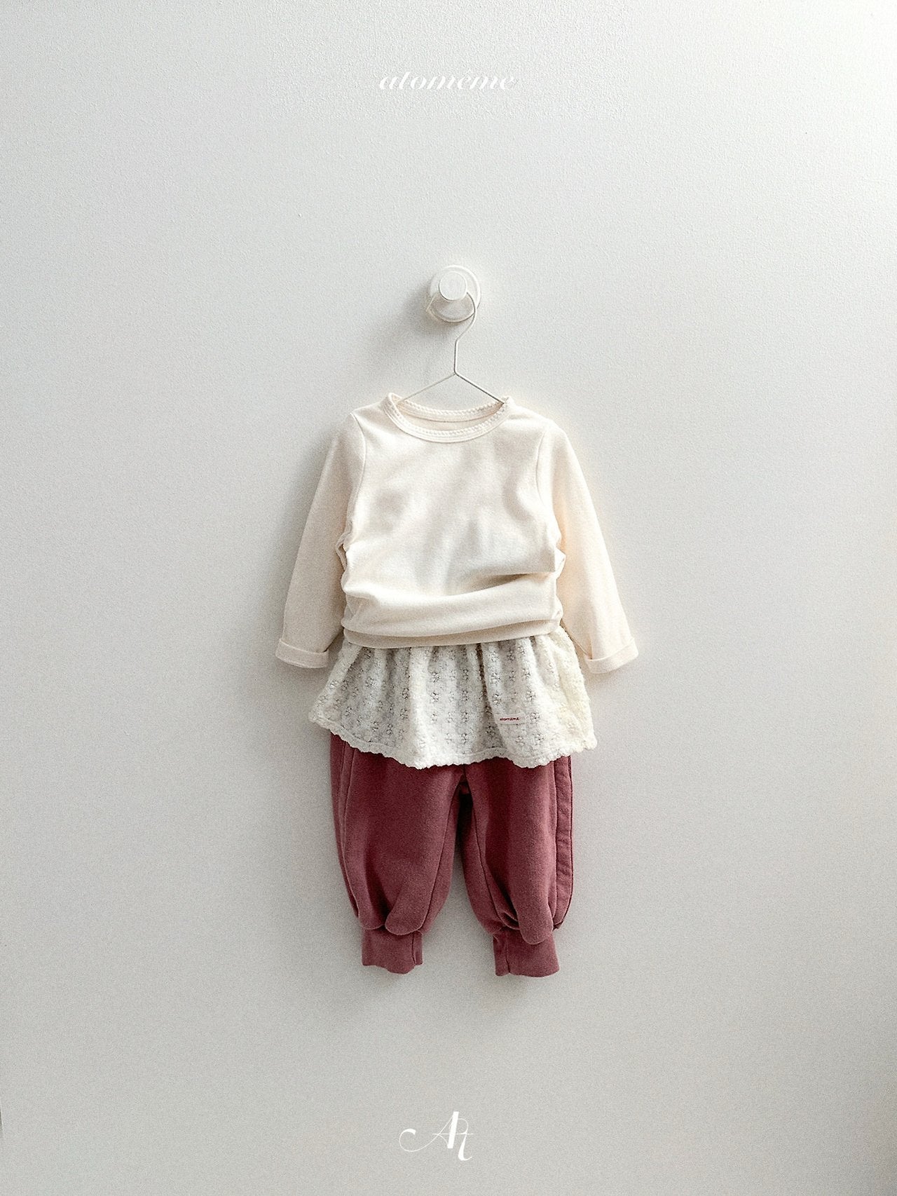 [atomeme] Olive Sweat Pants
